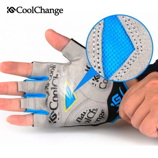 CoolChange Cycling Gloves Half Finger Mens Women's Summer Sports Shockproof Bike Gloves GEL MTB Bicycle Gloves Guantes Ciclismo 2