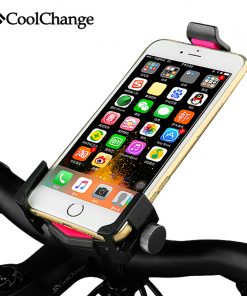 Coolchange Universal Bike Phone Mount Adjustable Holder GPS 360 Rotating Samsung HTC Sony Cellphone Cycling Bicycle Accessories