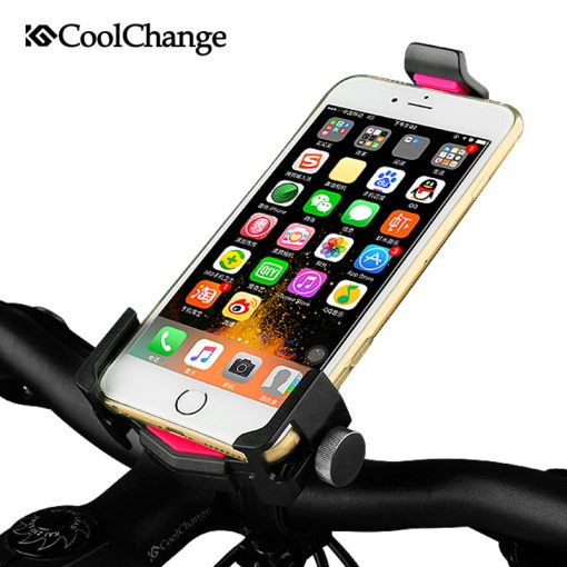 Coolchange Universal Bike Phone Mount Adjustable Holder GPS 360 Rotating Samsung HTC Sony Cellphone Cycling Bicycle Accessories
