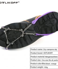 Universal 6 Studs Anti-Skid Snow Ice Gripper Shoes Spike Grip Cleats Winter Outdoor Non-slip Ice Gripper Cover Crampons 1