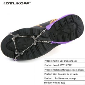 Universal 6 Studs Anti-Skid Snow Ice Gripper Shoes Spike Grip Cleats Winter Outdoor Non-slip Ice Gripper Cover Crampons 1