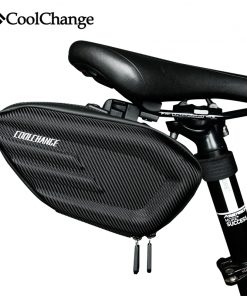 CoolChange Bicycle Saddle Bag Waterproof MTB Bike Rear Bag Reflective Cycling Rear Seat Tail Large Bag Bike Accessories