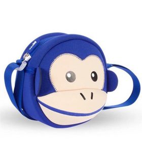 NOHOO Waterproof Kid Bags Fashion Cartoon Kids Messenger Bags 3D Monkey Handbags Children Girls Shoulder Bags Crossbody Bags 4
