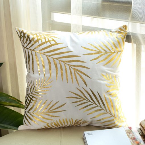 GIANTEX Simple Bronzing Cushion Cover Decorative Pillowcase Home Decor Sofa Throw Pillow Cover 45x45cm U1331 3