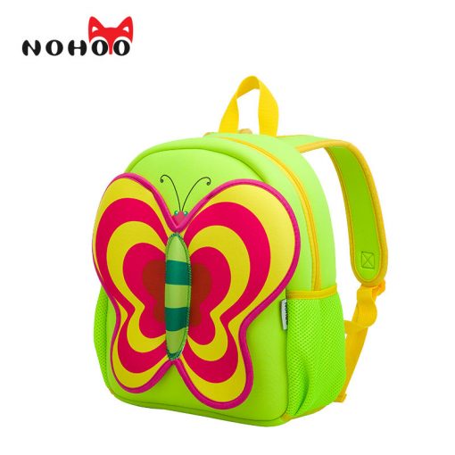 NOHOO Butterfly Waterproof Children School Bags Cartoon Animals School Backpacks For Teenage Girls Large Capacity Baby Backpack 1