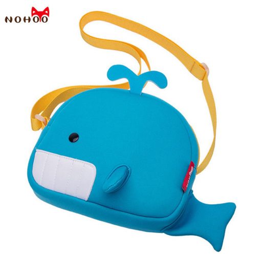 NOHOO Whale Mini Crossbody Bag Waterproof Neoprene Shoulder Bags For Girls Boys School Messenger Bags For Kids 3