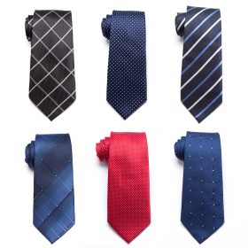 20 style Formal ties business vestidos wedding Classic Men's tie stripe grid 8cm corbatas dress Fashion Accessories men necktie  3
