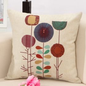 GIANTEX Plant Pattern Linen Cushion Cover Decorative Pillowcase Home Decor Sofa Throw Pillow Cover 45x45cm U1335 3