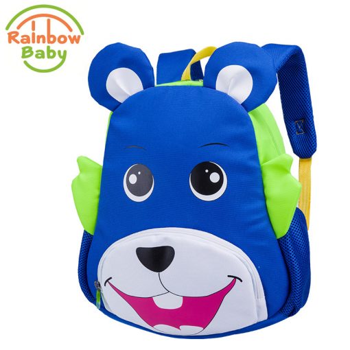 Rainbow Baby Donkey Kids Babys Bag With Anti-lost Rope Urltra-Light Wearable Waterproof Child's Backpack Boys Girls School Bag 4
