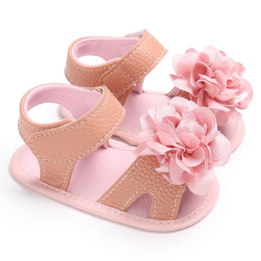 New flower style pu leather Baby moccasins child Summer girls fashion sandals Sneakers baby shoes 0-18 M baby sandals 2
