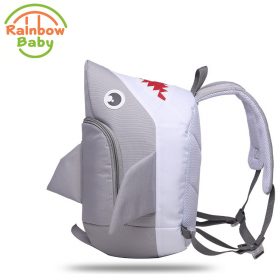 Rainbow Baby 3D Model Shark Kids & Babys Bags Anti Lost School Bags for 2-8 Years Boys and Girls Bagpack Waterproof Backpack 5