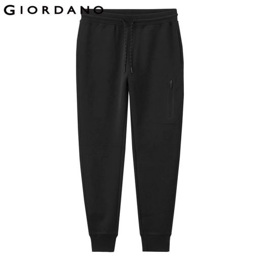 Giordano Men Interlock Jogger Pants Zip Pocket Sweatpants Men Elastic Waistband Casual Pants Pantalon Hombre 1