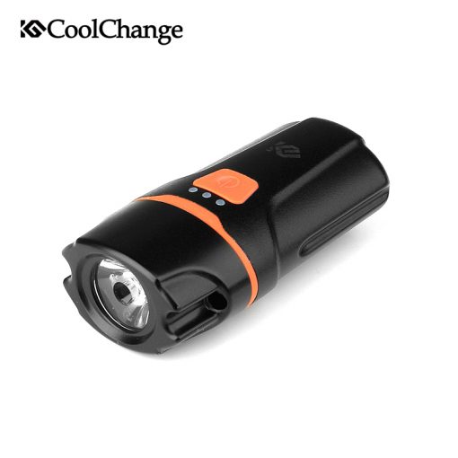 2017 CoolChange Bicycle Light Waterproof USB Rechargeable T6 LED Bike Light Warning Flashlight Built-in Battery 1200mAh 6 Modes 1