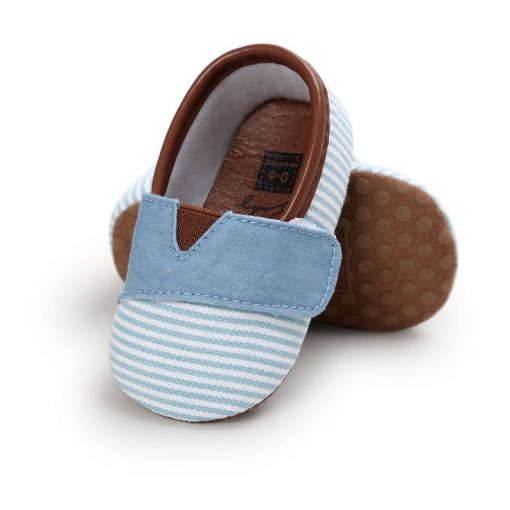 WONBO 2018 Autumn New Design Baby Shoes Gingham Cotton Hook & Loop First Walkers 2
