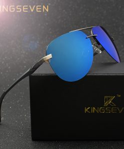 KINGSEVEN Aluminum Magnesium Polarized Sunglasses Men Driver Mirror Sun glasses Male Fishing Female Eyewear For Men
