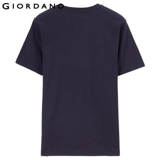Giordano Men T Shirt Men ECO Printed Crewneck Tee Men T Shirt Environmental Protection Tshirt Men Cotton Soft T-shirt Summer 2