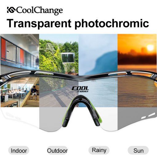 CoolChange Photochromic Polarized Cycling Glasses Bike Eyewear Sports Sunglasses MTB Bicycle Goggles Riding Fishing Myopia Frame 2