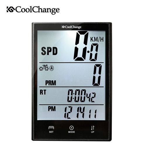 CoolChange Wireless Bike Computer Speedometer Odometer Rainproof Cycling Bicycle Computer Bike Measurable Temperature Stopwatch