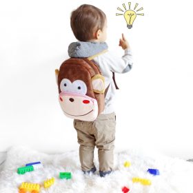 2017 Plush Children Backpacks Kindergarten Schoolbag 3D Cartoon Monkey Animal Kids Backpack Children School Bags for Girls Boys 5