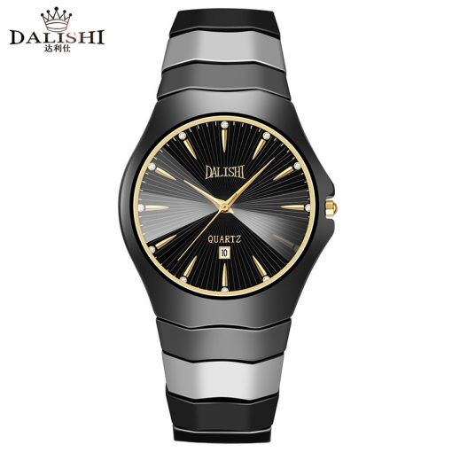 DALISHI Top Brand Ceramic Male Watch Quartz Men Watches Business Dress Watches Fashion Simple Dial Clock Relogio Masculino