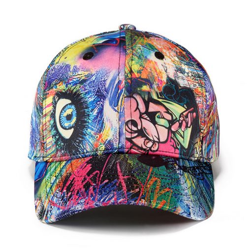 [AETRENDS] 2018 New Fashion Graffiti Design Baseball Cap Men Women Outdoor Sport Snapback Hat Z-6251 5