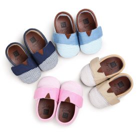 WONBO 2018 Autumn New Design Baby Shoes Gingham Cotton Hook & Loop First Walkers 5