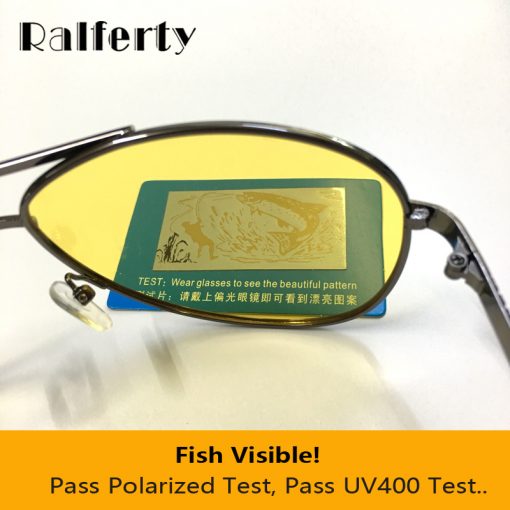 Ralferty Yellow Polarized Sunglasses Men Women Night Vision Goggles Driving Glasses Driver Aviation Polaroid Sun Glasses UV400 2