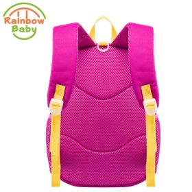 Rainbow Baby Lovely Pig Child's School Bag Ultra-Light Waterproof Boys Girls Backpack Wearable Anti-lost Rope Kids Babys Bags 2