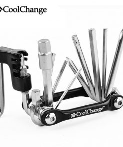 CoolChange 11 in 1 Multifunction Bicycle Repair Tools Cycling Chain Rivet Extractor Hexagon Wrench Bike Repair Tool Accessories