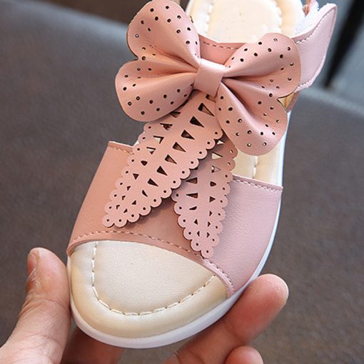 Girls leather party shoes PU Leather bowknot Princess toddler Girls Casual Shoes Girl Sweet Princess Shoes Baby Dance Shoes 3