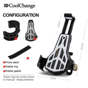 Coolchange Universal Bike Phone Mount Adjustable Holder GPS 360 Rotating Samsung HTC Sony Cellphone Cycling Bicycle Accessories 2