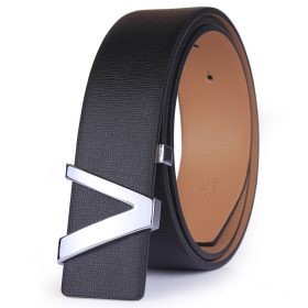 Belt 2016 Hot sale Fashion Cowhide Leather men belt Designer Luxury Famous Brand High quality buckle men Belts for business men 1