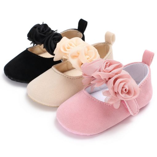 Infant Newborn Soft Sweet Mary Jane Baby Shoes Kids Wedding Party Dress Footwear Children Princess First Walker Baby Girl Shoes 4