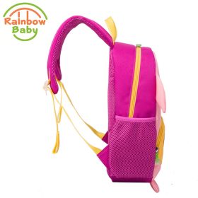 Rainbow Baby Lovely Pig Child's School Bag Ultra-Light Waterproof Boys Girls Backpack Wearable Anti-lost Rope Kids Babys Bags 1