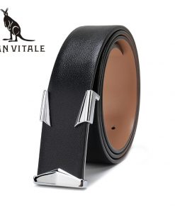 Belts Mens Belt Cowskin Strap Cowboy Genuine Leather Cowskin Man Black Stretch Buckles For Dress Luxury Brand Ratchet Reversible