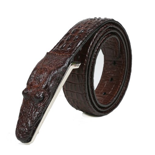 Crocodile Belts for Men Cowhide Genuine Leather Luxury Brand Strap Male Buckle Belt Fancy Vintage for Jeans Cintos Dropshipping 1