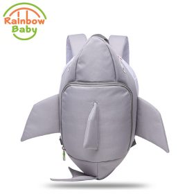 Rainbow Baby 3D Model Shark Kids & Babys Bags Anti Lost School Bags for 2-8 Years Boys and Girls Bagpack Waterproof Backpack 2