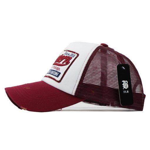 [FLB] Summer Baseball Cap Embroidery Mesh Cap Hats For Men Women Gorras Hombre hats Casual Hip Hop Caps Dad Casquette F207  4
