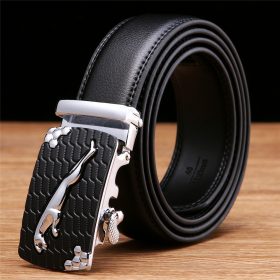SAN VITALE Men Belts Genuine Leather Luxury Designer Strap Male Belt for Man Automatic Buckle Jeans Cintos Masculinos Ceinture 1