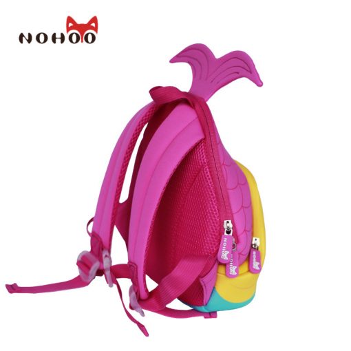NOHOO Cartoon Mermaid Children School Bags Cute Waterproof School Backpack for Girls Toddler Book Bag Kindergarten Rucksacks 3
