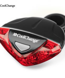 CoolChange Bicycle Rear Tail light Red LED Flash Lights Cycling Night Safety Warning Lamp Bike Outdoor tail light Accessories