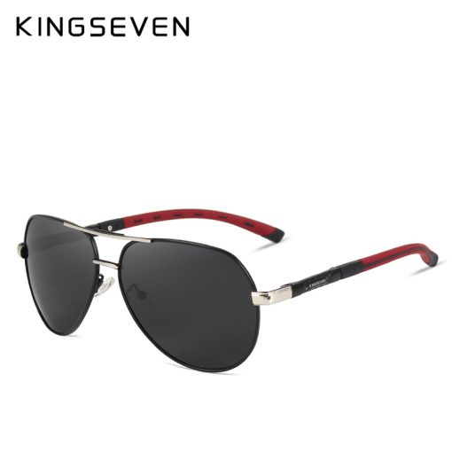 KINGSEVEN Aluminum Magnesium Men's Sunglasses Polarized Men Coating Mirror Glasses oculos Male Eyewear Accessories For Men K725 3