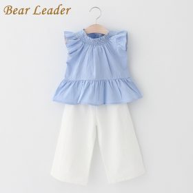 Bear Leader Girls Clothing Sets 2018 New Summer O-Neck Sleeveless T-Shirt+Pants 2 Pcs Kids Clothing Sets Children Clothing 5