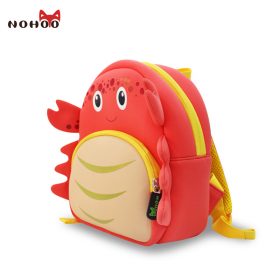 NOHOO Waterproof School Bags for Girls Cartoon Crab Fashion Printing Backpack Kids Orthopedic School Bag Child School Backpack 3