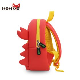 NOHOO Waterproof School Bags for Girls Cartoon Crab Fashion Printing Backpack Kids Orthopedic School Bag Child School Backpack 4