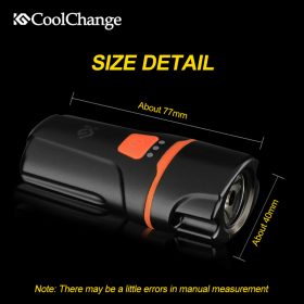 2017 CoolChange Bicycle Light Waterproof USB Rechargeable T6 LED Bike Light Warning Flashlight Built-in Battery 1200mAh 6 Modes 4