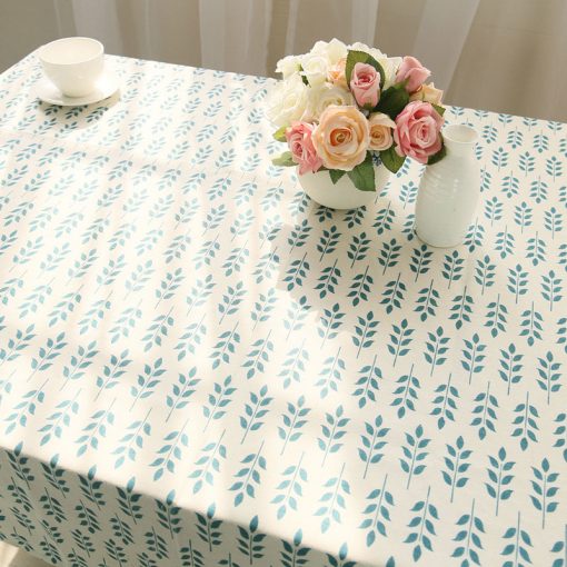 GIANTEX Korean Flower Pattern Decorative Table Cloth Cotton Linen Tablecloth Dining Table Cover For Kitchen Home Decor U1010 2