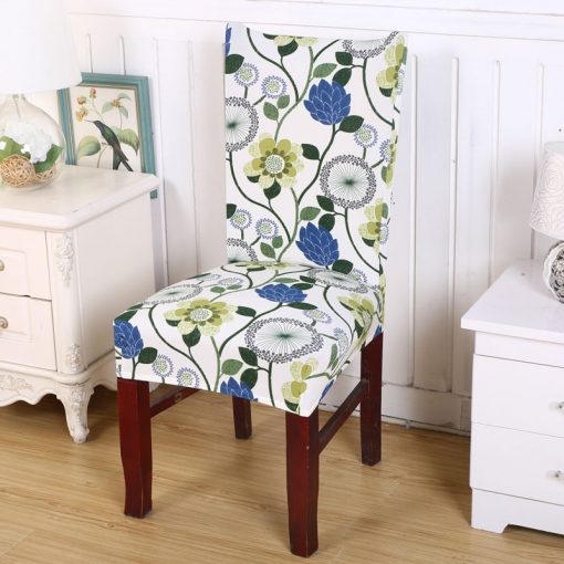 GIANTEX Floral Print Elastic Chair Cover Home Decor Dining Spandex Stretch Chair Cover For Weddings Banquet Hotel Washable U1065 4