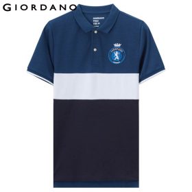 Giordano Men Polo Lion Embroidery Pattern Polo Short Sleeves Flat Collar Homme Polo Shirt Brand Fashion New Arrival 2