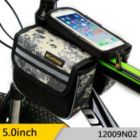 CoolChange High Quality Cycling Bike Front Frame Bag Tube Pannier Double Pouch for Cellphone Bicycle Accessories Riding Bag 3